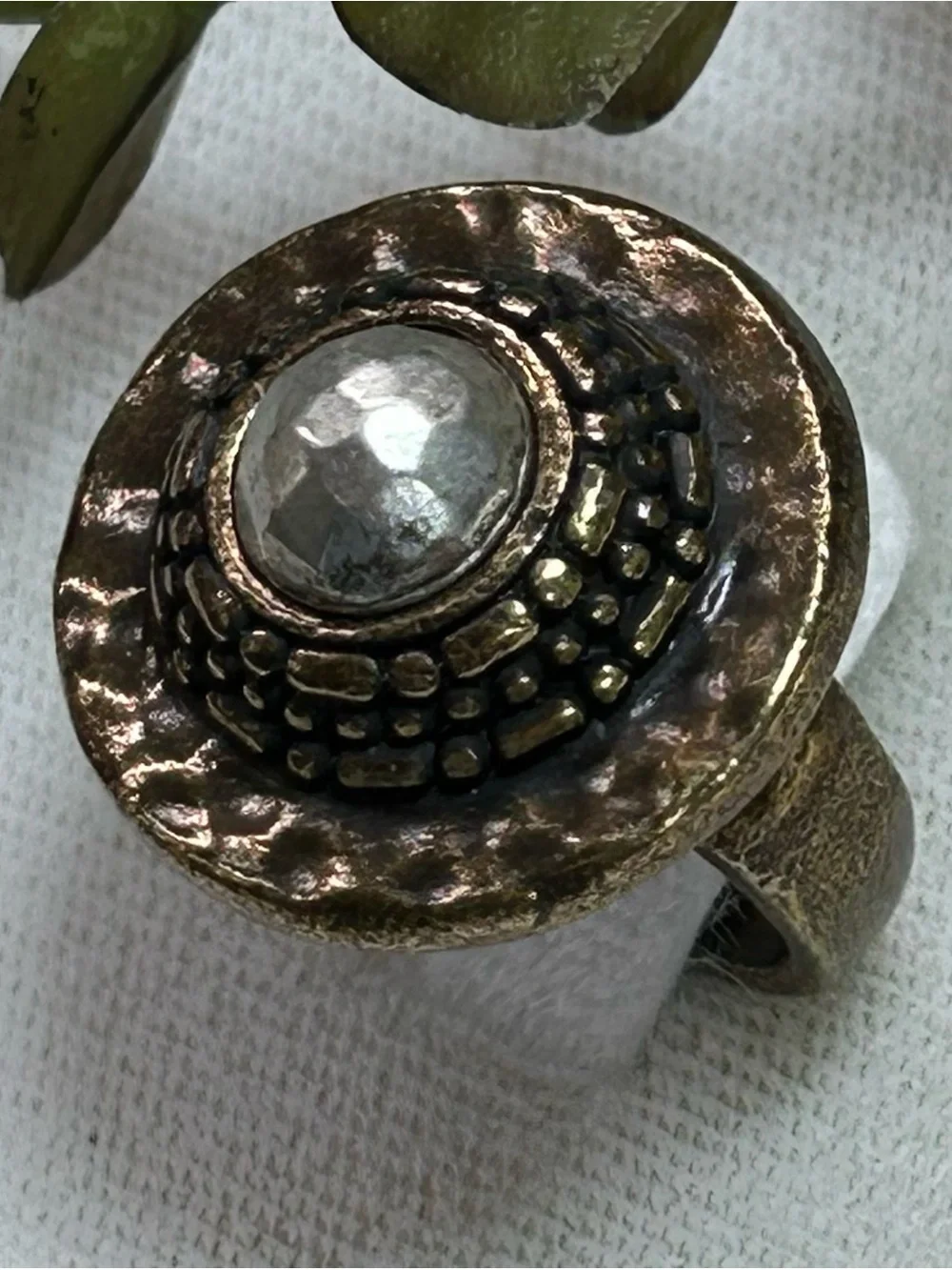 Premier Designs Bronze Tone Dome Ring